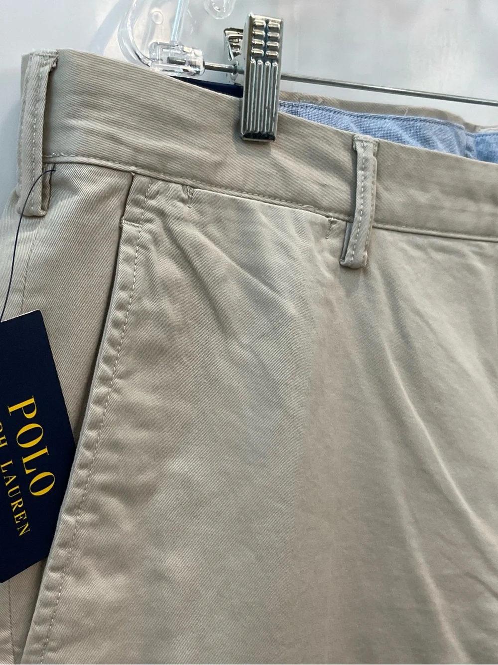 POLO Ralph Lauren BEIGE Stretch Straight Fit Chino Pants size 38-30 T79